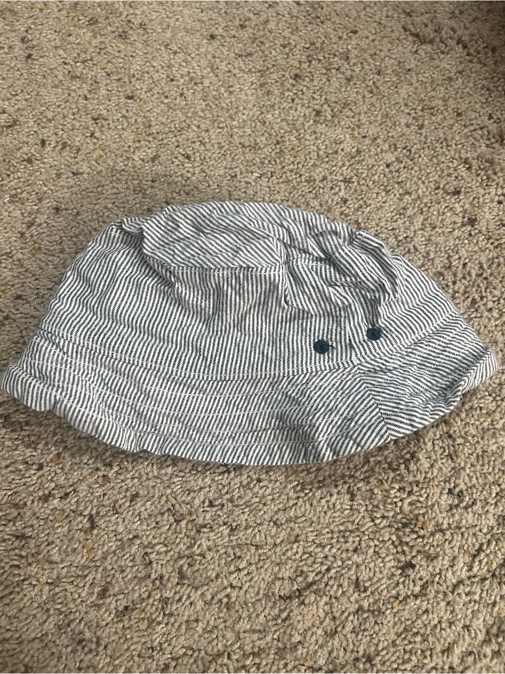 Kids Striped Bucket Hat - Blue & White size 3T